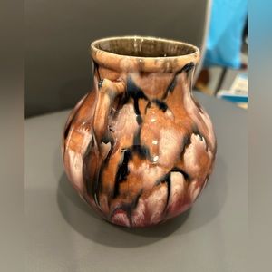 Vintage Coronet Czech Double Handle Vase Drip Glaze. Very a good Condition.
